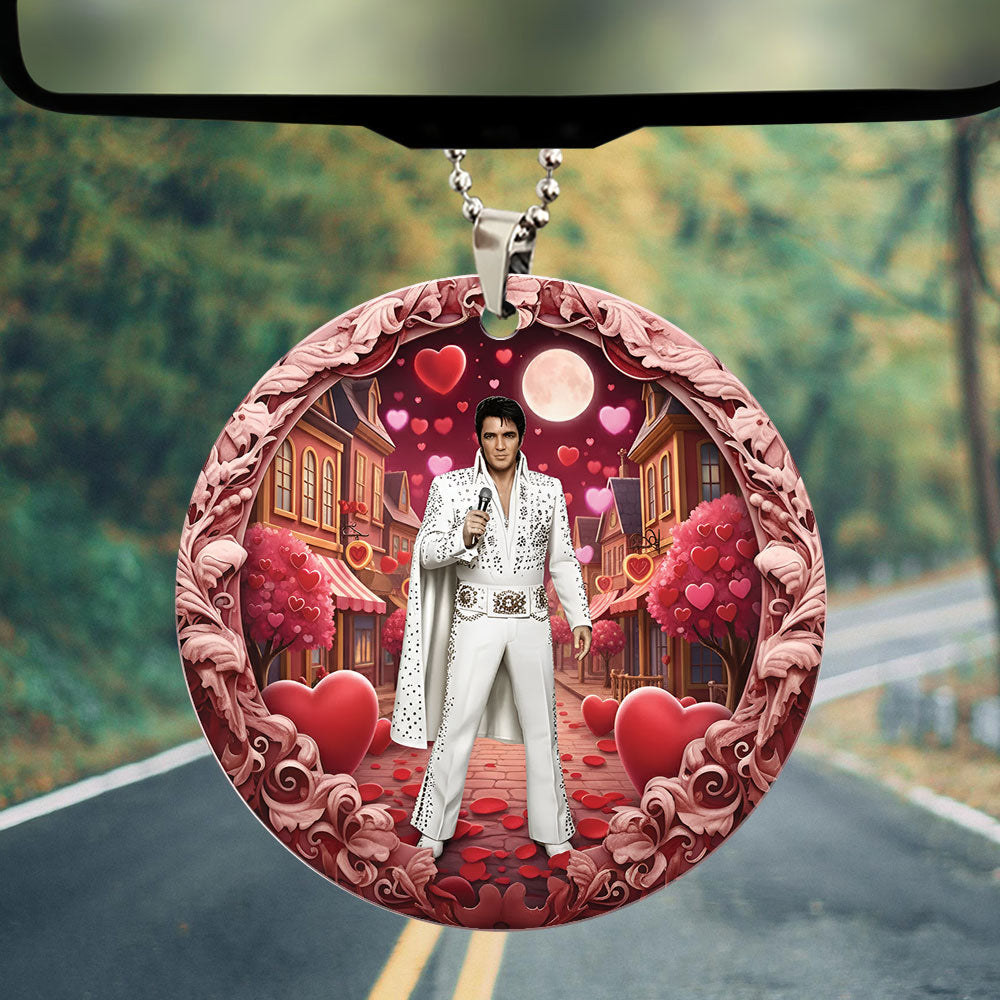 Elvis Presley Custom shape 2-sided Acrylic Car Ornament – TMTHU3002