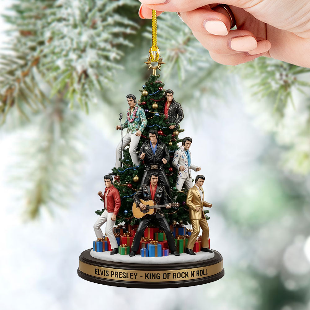 Elvis Presley Custom Shape 2-sided Acrylic Ornament – TMTHU2173