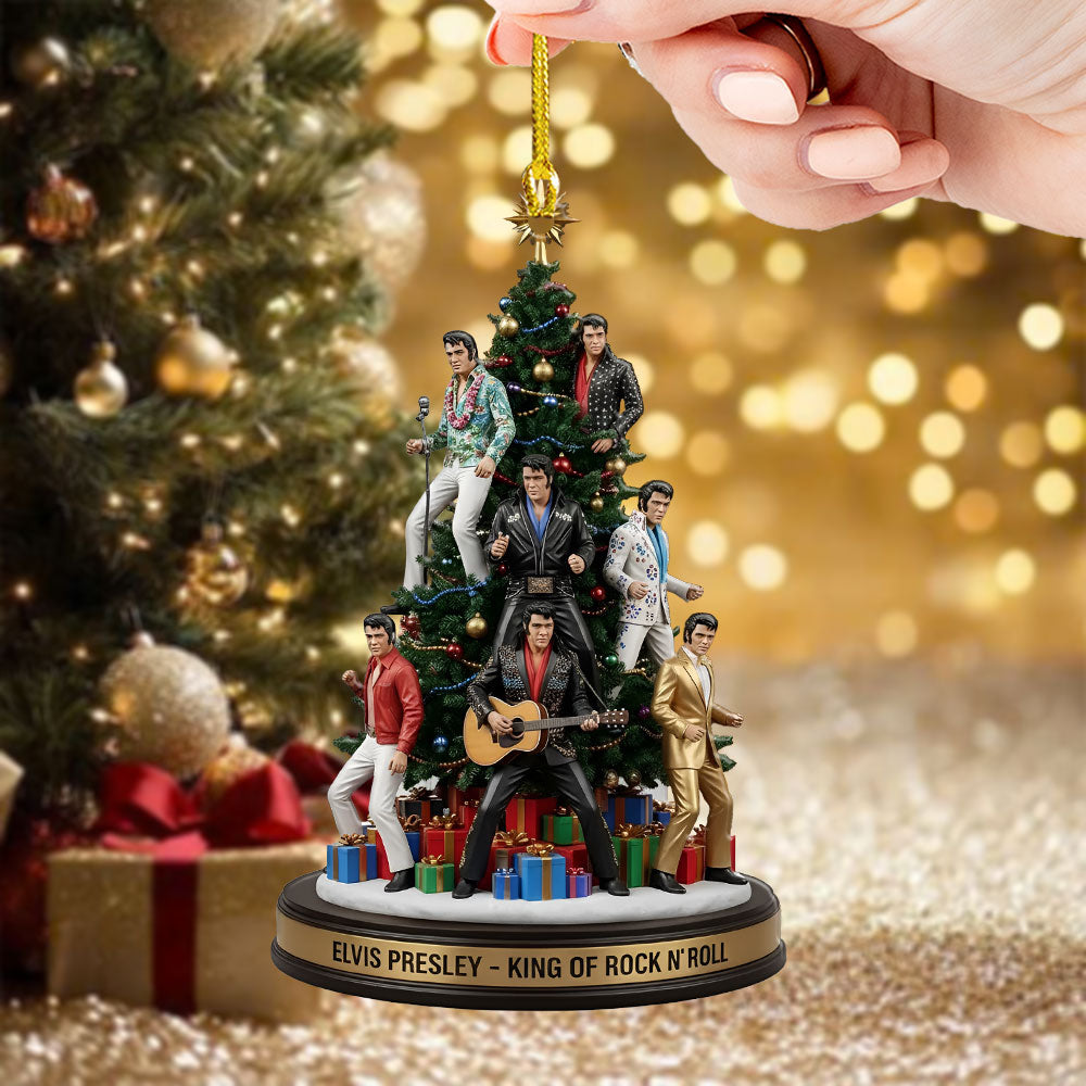 Elvis Presley Custom Shape 2-sided Acrylic Ornament – TMTHU2173