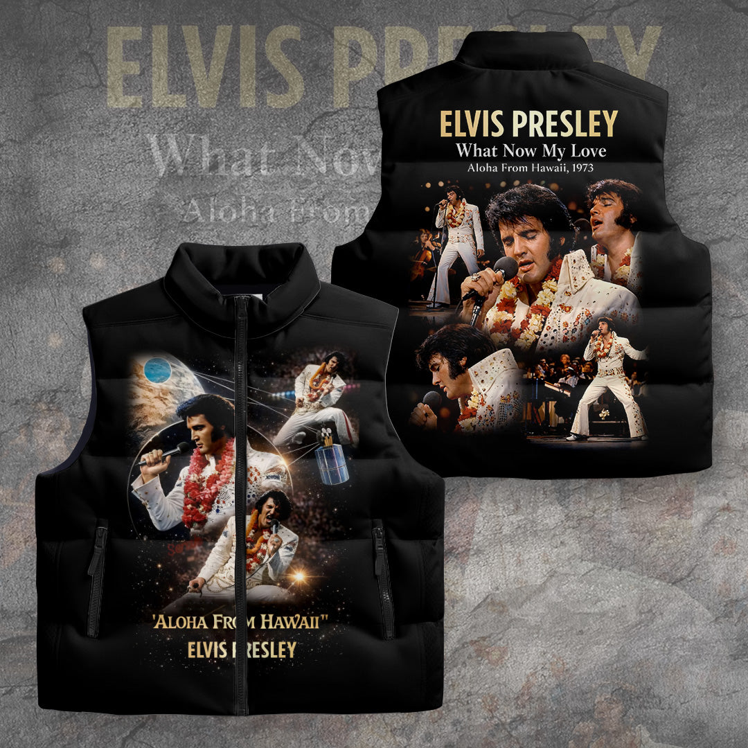 Elvis Presley 3D Sleeveless Down Jacket – GNE5329.2