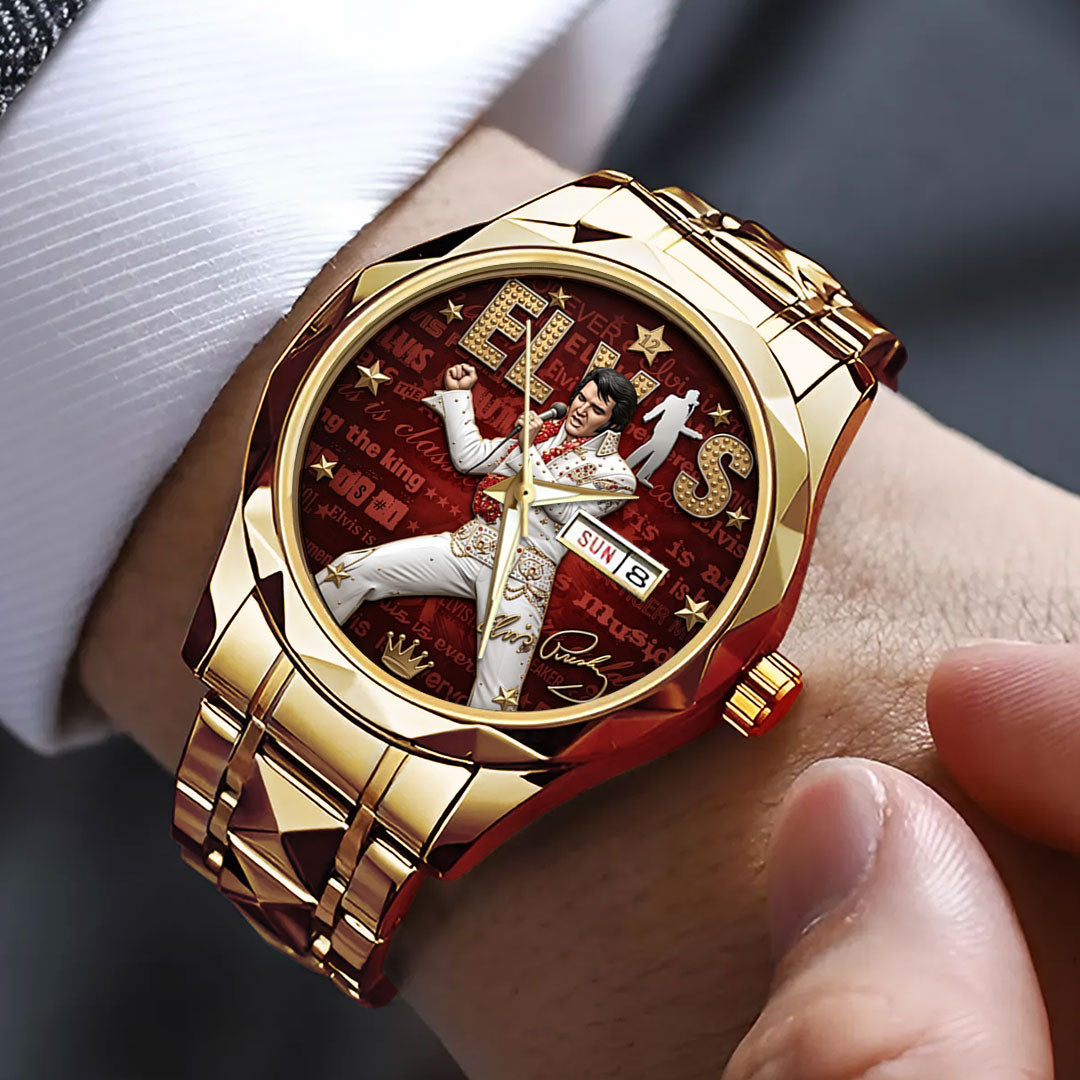Elvis Presley Alloy Luxury Quartz Watch – TMTHU6290