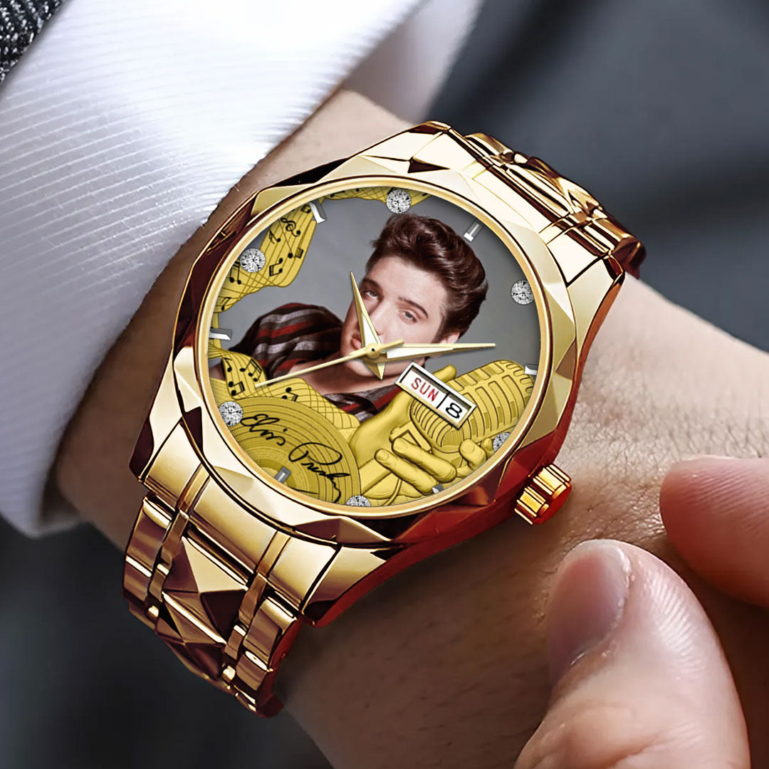 Elvis Presley Alloy Luxury Quartz Watch – GNE 3864