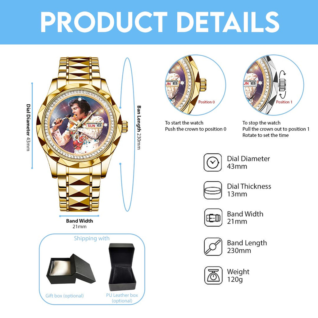 Elvis Presley Alloy Luxury Quartz Watch – HOATT14161