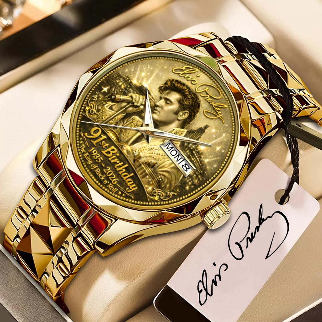 Elvis Presley Alloy Luxury Quartz Watch – HOATT16062