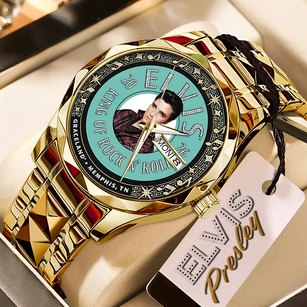 Elvis Presley Alloy Luxury Quartz Watch – TMTHU2155
