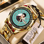 Elvis Presley Alloy Luxury Quartz Watch – TMTHU2155