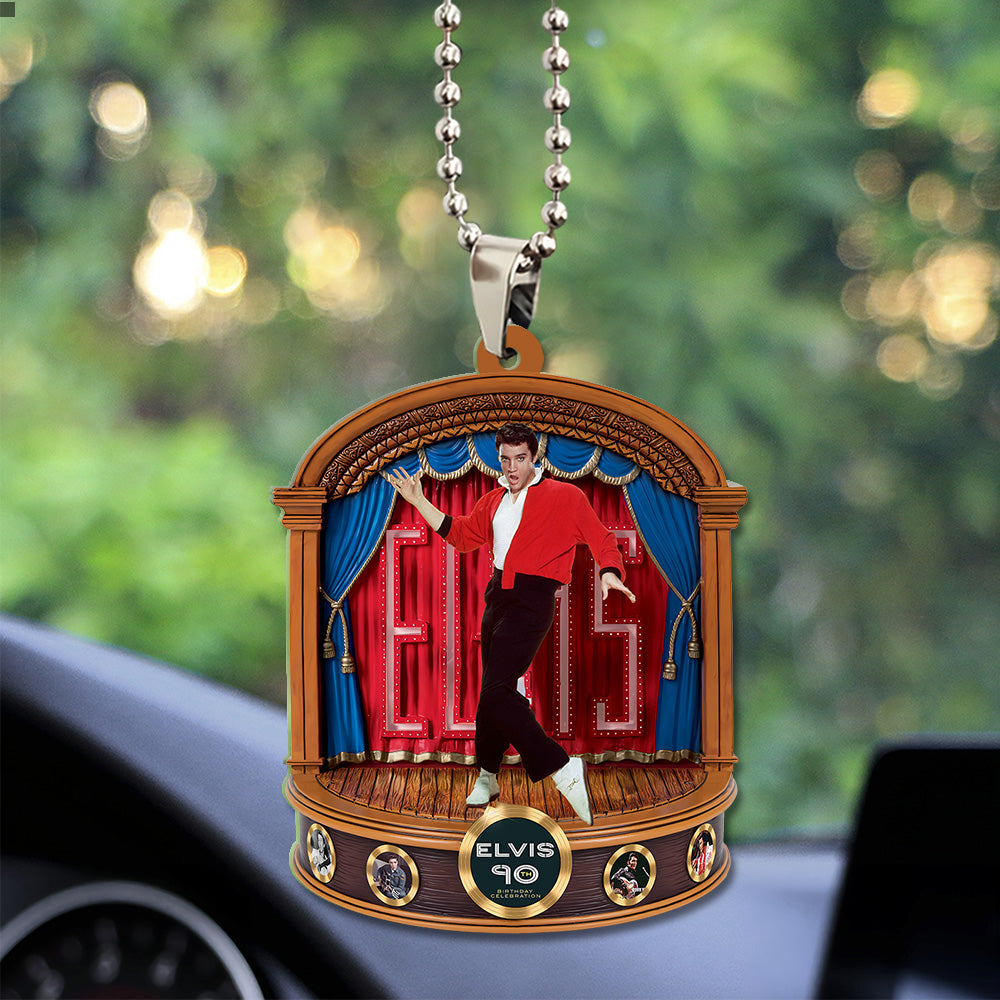 Elvis Presley Custom Shape 2-sided Acrylic Car Ornament – TANTN 10184
