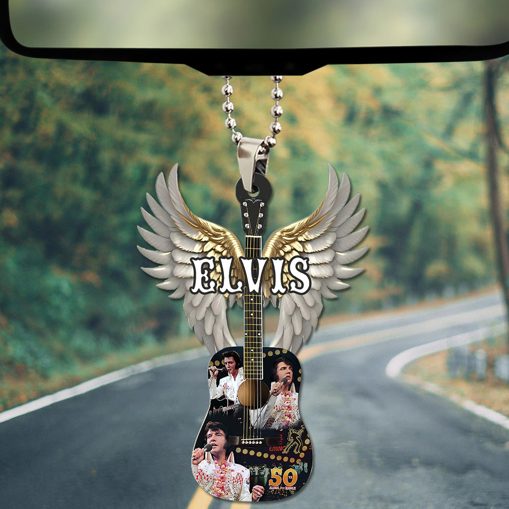 Elvis Presley Custom Shape 2-sided Acrylic Car Ornament – TANTN 9011