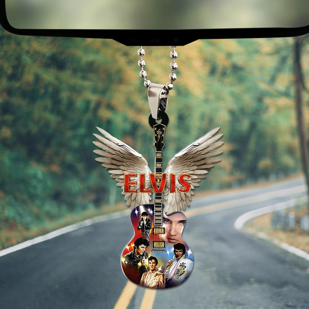 Elvis Presley Custom Shape 2-sided Acrylic Car Ornament – TANTN 9284