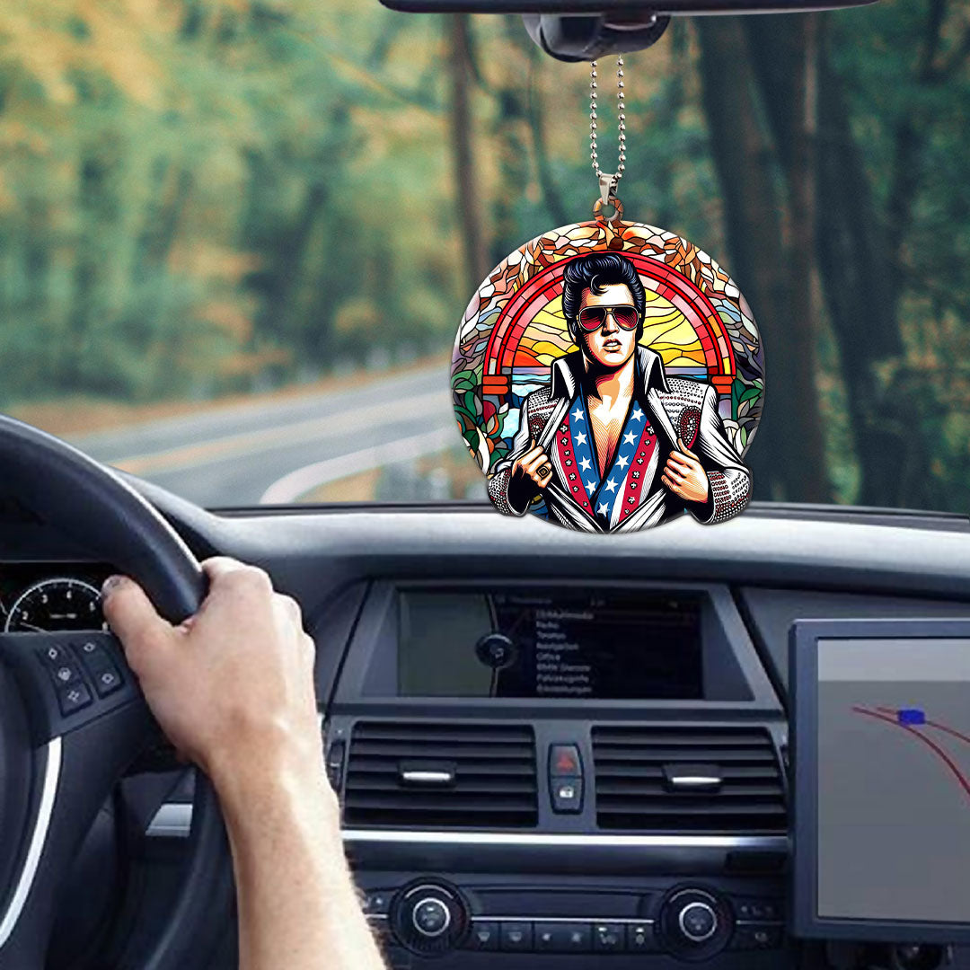 Elvis Presley Custom Shape 1-sided Acrylic Car Ornament – GNE 855