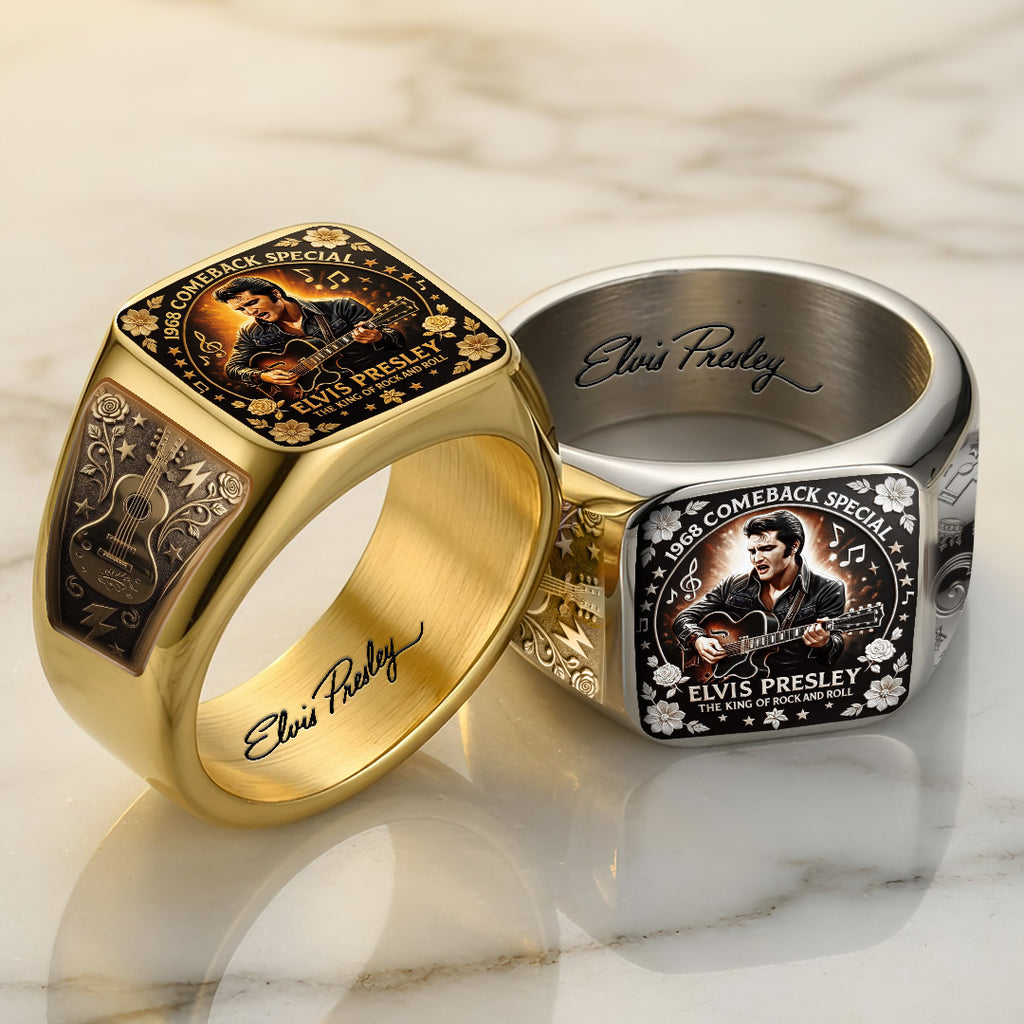 Elvis Presley 3D Engraved Ring – TANTN23234