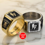 Personalized Elvis Presley 3D Engraved Ring – TANTN23171