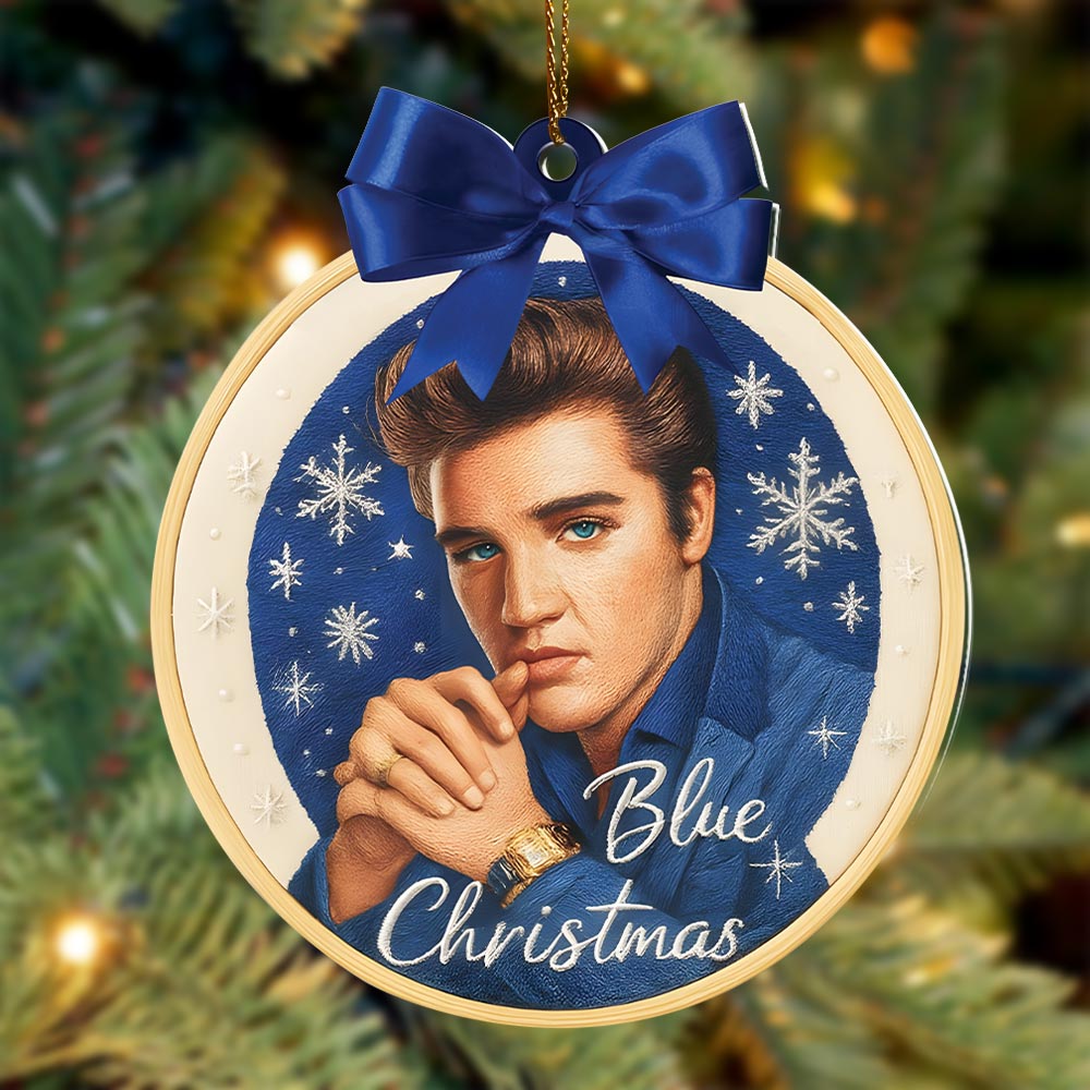Elvis Presley Custom Shape 2-sided Acrylic Ornament – HOATT14657