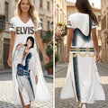 Elvis Presley Short Sleeve Maxi Dress – HOATT19704