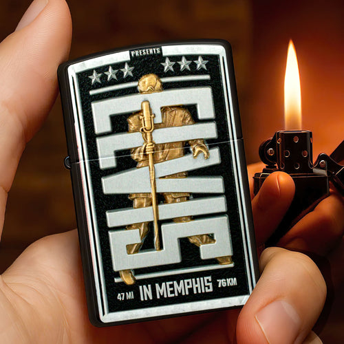 Elvis Presley Zippo Lighter Case (No Insert) – TMTHU3089