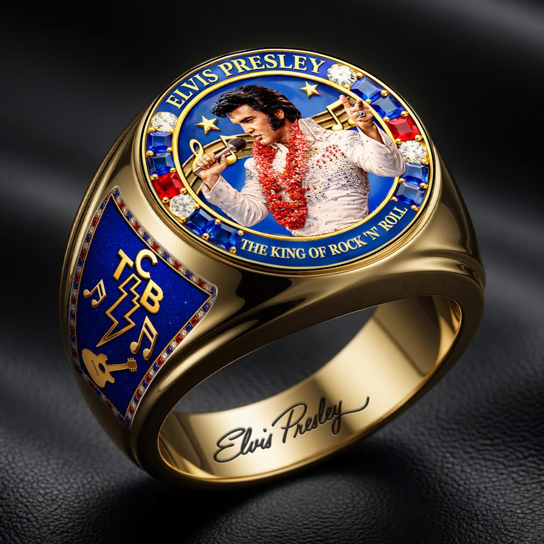 Elvis Presley 3D Engraved Ring – HOATT18260