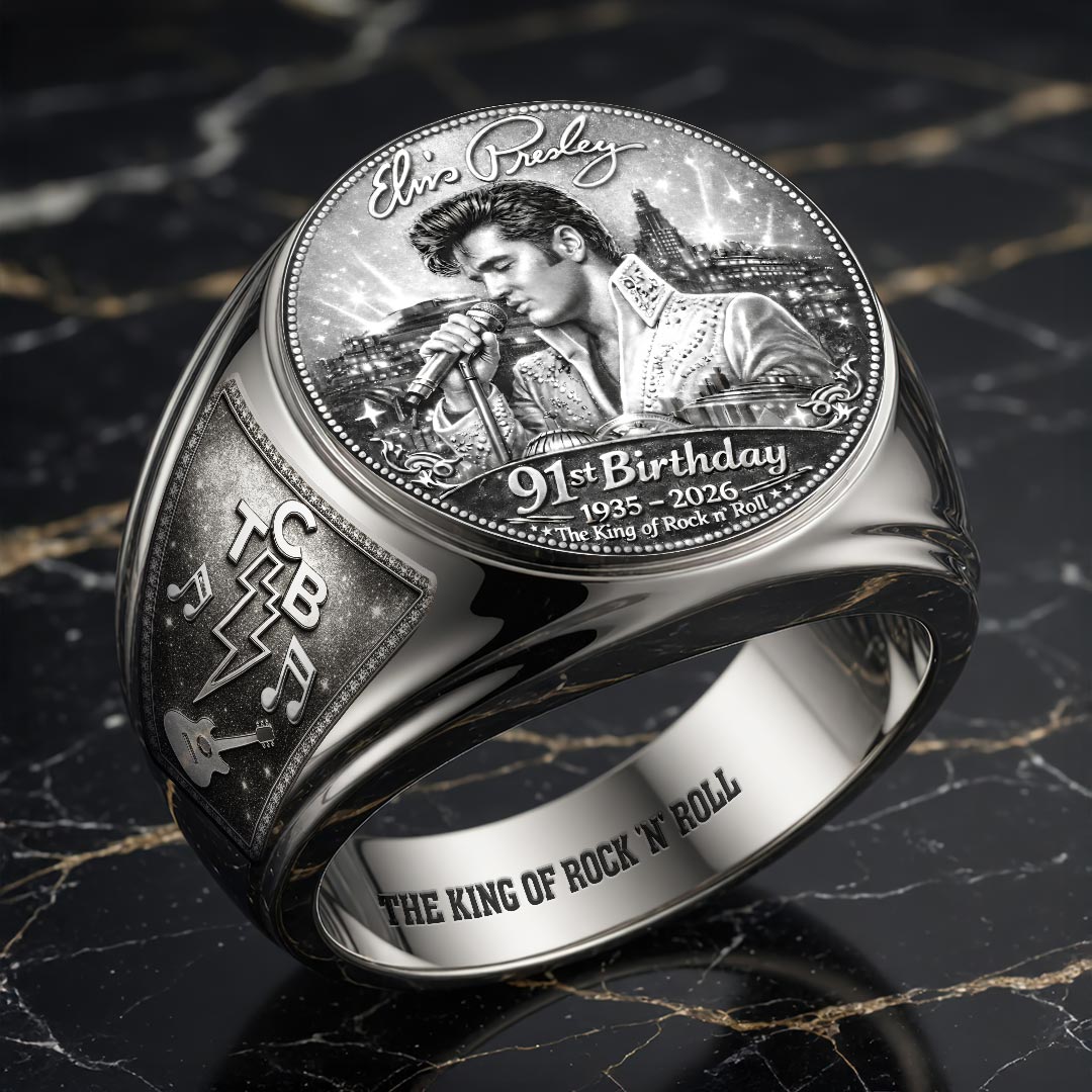 Elvis Presley 3D Engraved Ring – HOATT18531