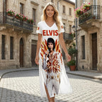 Elvis Presley Short Sleeve Maxi Dress – HOATT19428