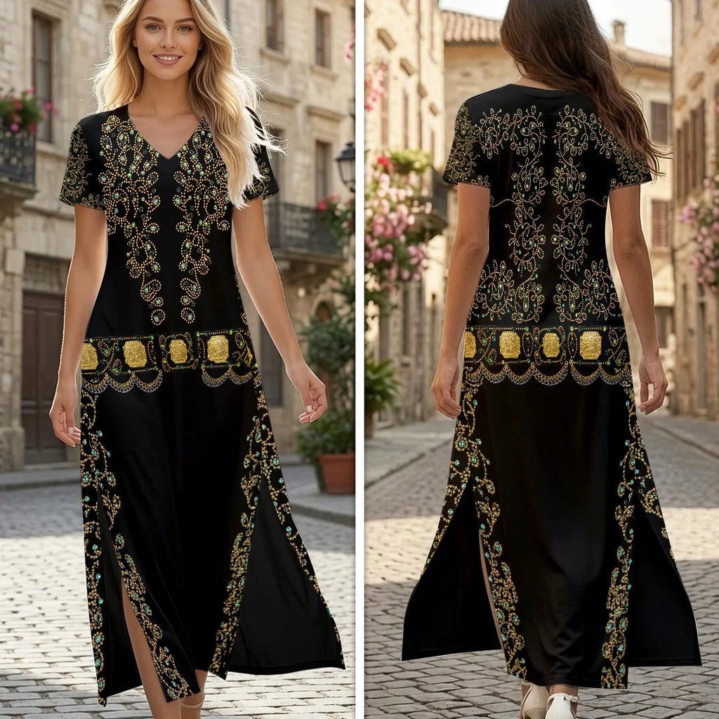 Elvis Presley Short Sleeve Maxi Dress – HOATT20925