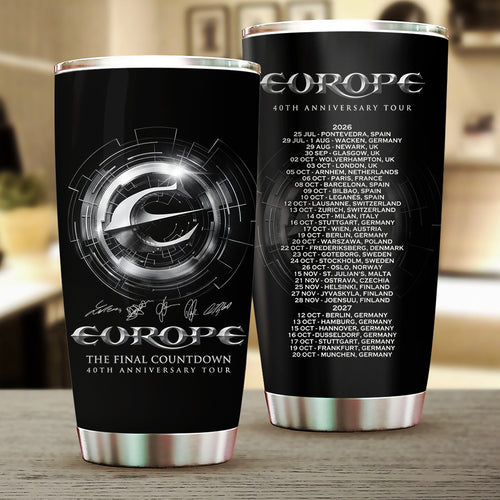 Europe 40th Anniversary Tour 2026 Tumbler Cup – TANTN24550