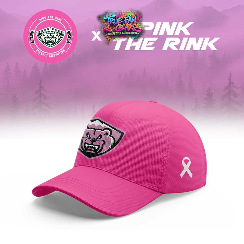 Everett Silvertips 2026 Pink The Rink Limited Edition Hockey Jersey
