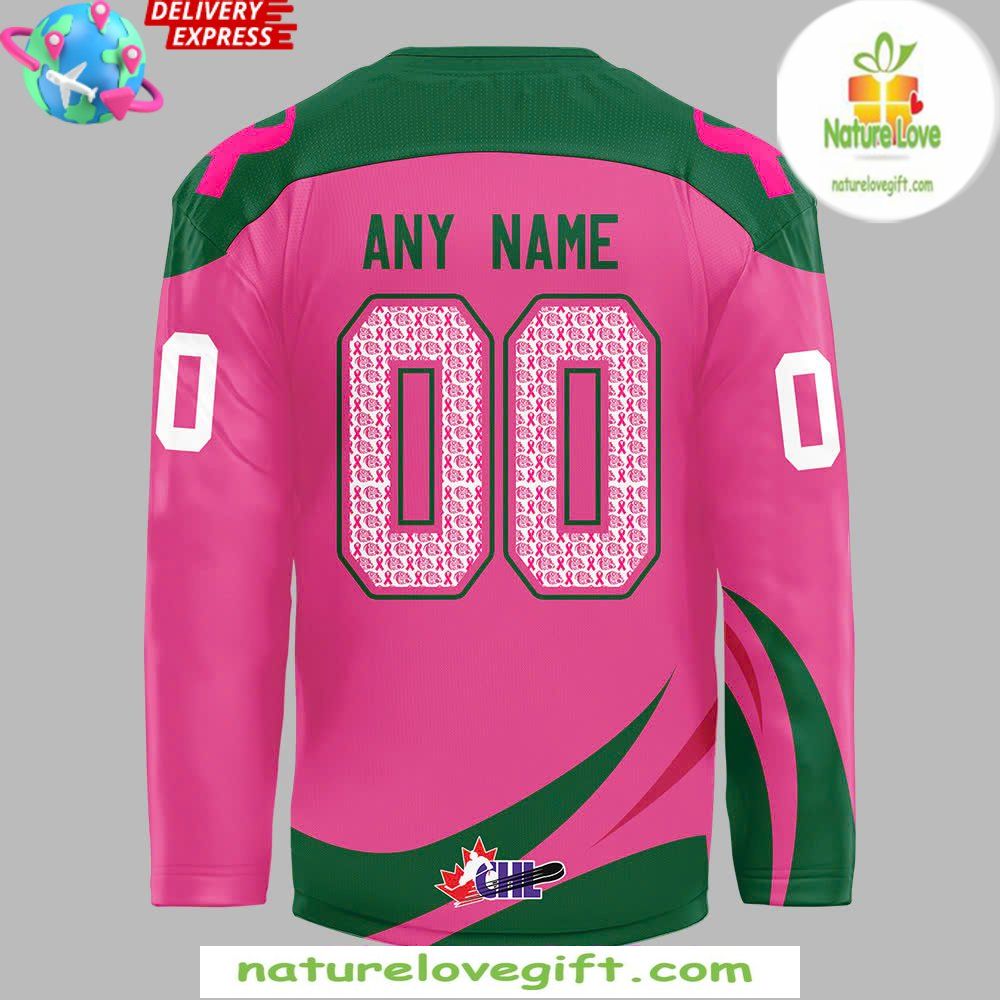 Everett Silvertips 2026 Pink in the Rink Hockey Jersey