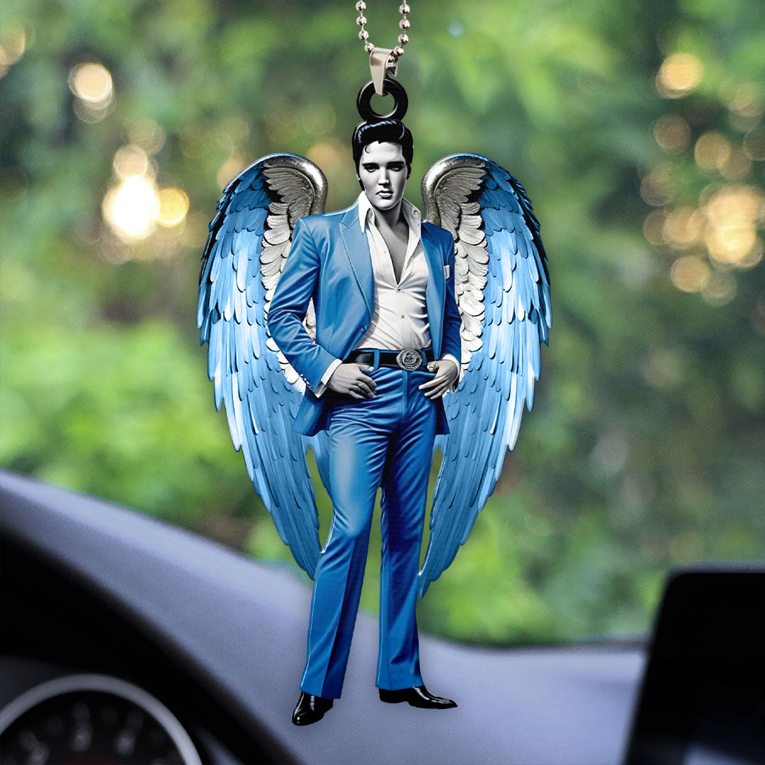 Elvis Presley Custom Shape 2-sided Acrylic Car Ornament – HOATT 6948