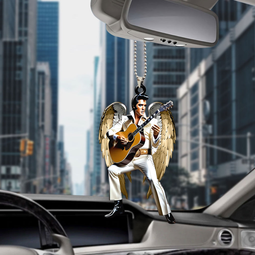 Elvis Presley Custom Shape 2-sided Acrylic Car Ornament – HOATT 6950