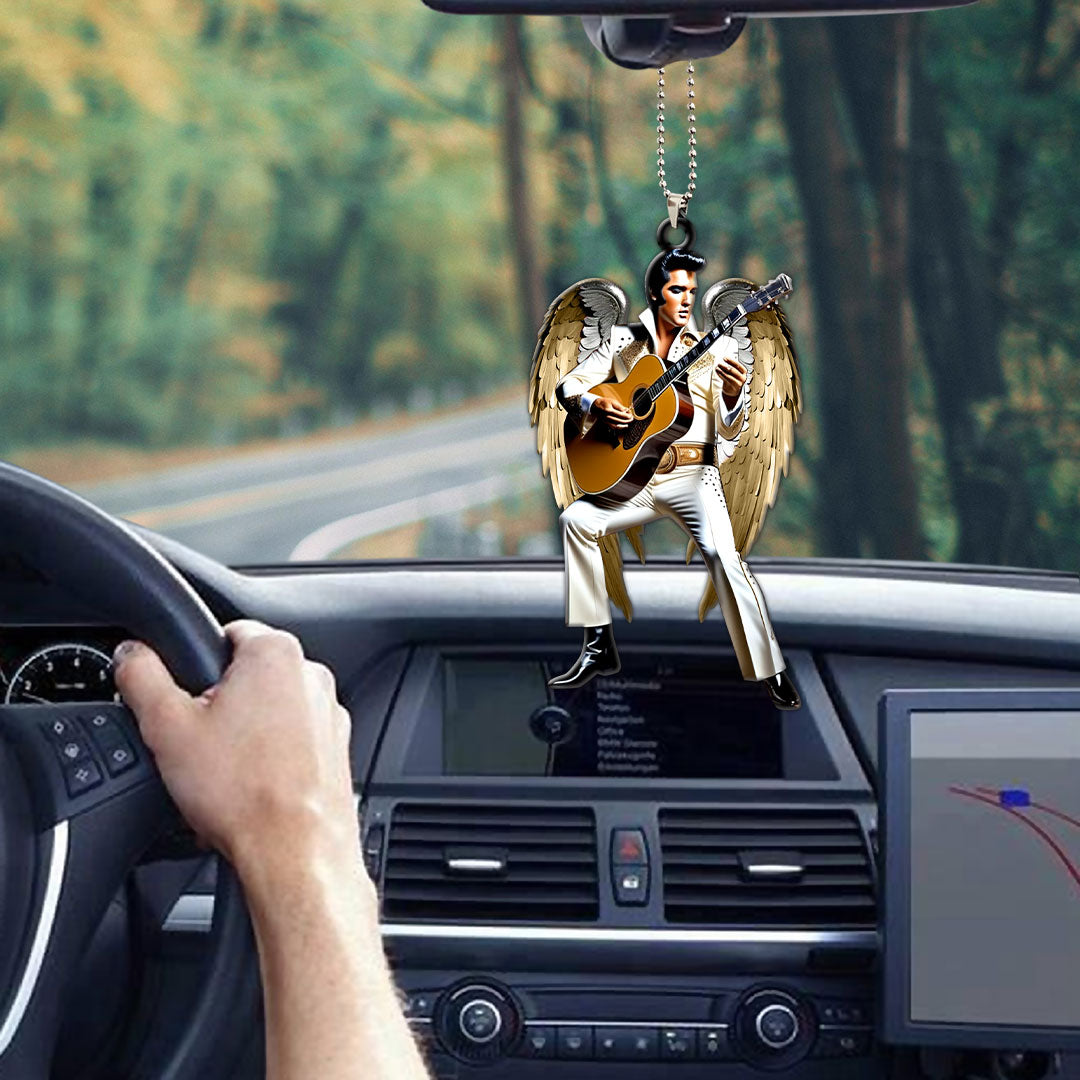Elvis Presley Custom Shape 2-sided Acrylic Car Ornament – HOATT 6950