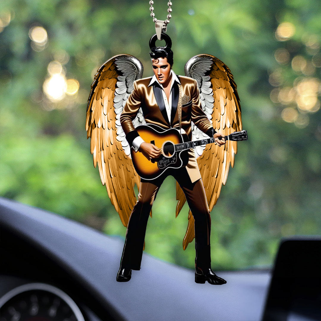 Elvis Presley Custom Shape 2-sided Acrylic Car Ornament – HOATT 6953