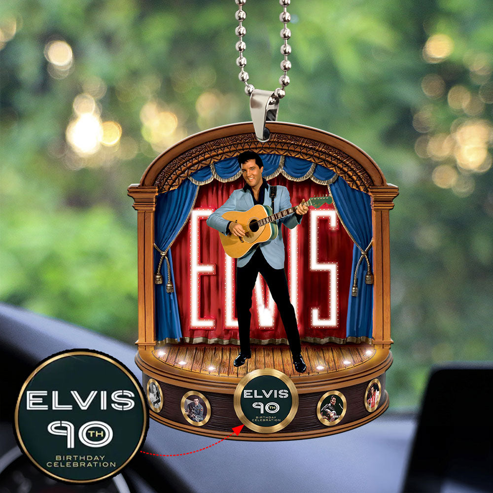Elvis Presley Custom Shape 2-sided Acrylic Car Ornament – MAITM 9282