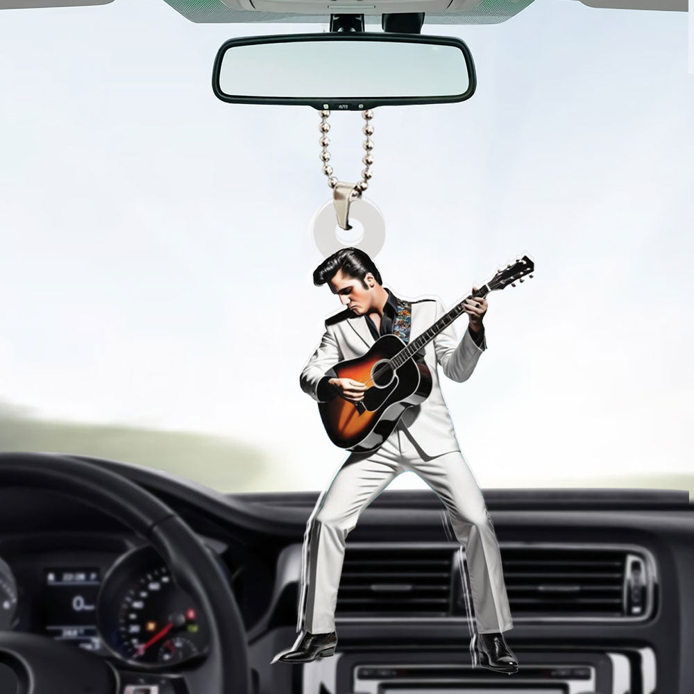 Elvis Presley Custom Shape 2-sided Acrylic Car Ornament – HOATT 6962