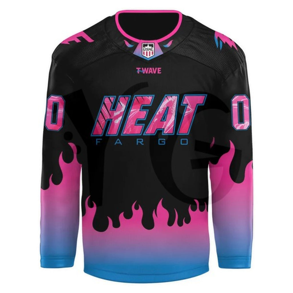 Fargo Force HEAT Night 2026 Special Hockey Jersey