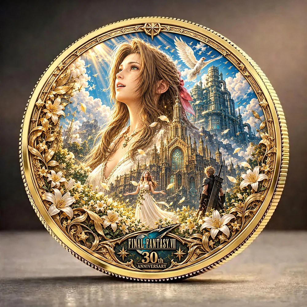 Final Fantasy VII 30th Anniversary Commemorative Coin – GNE8766