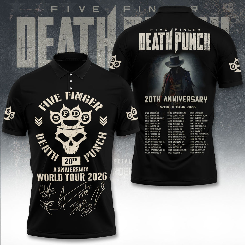 Five Finger Death Punch Tour 2026 3D Apparel – TANTN20301