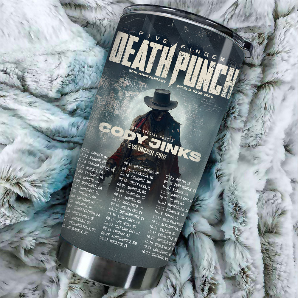 Five Finger Death Punch Tour 2026 Tumbler Cup – TANTN20324