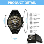 Five Finger Death Punch Tour 2027 Black Stainless Steel Watch - TANTN25051
