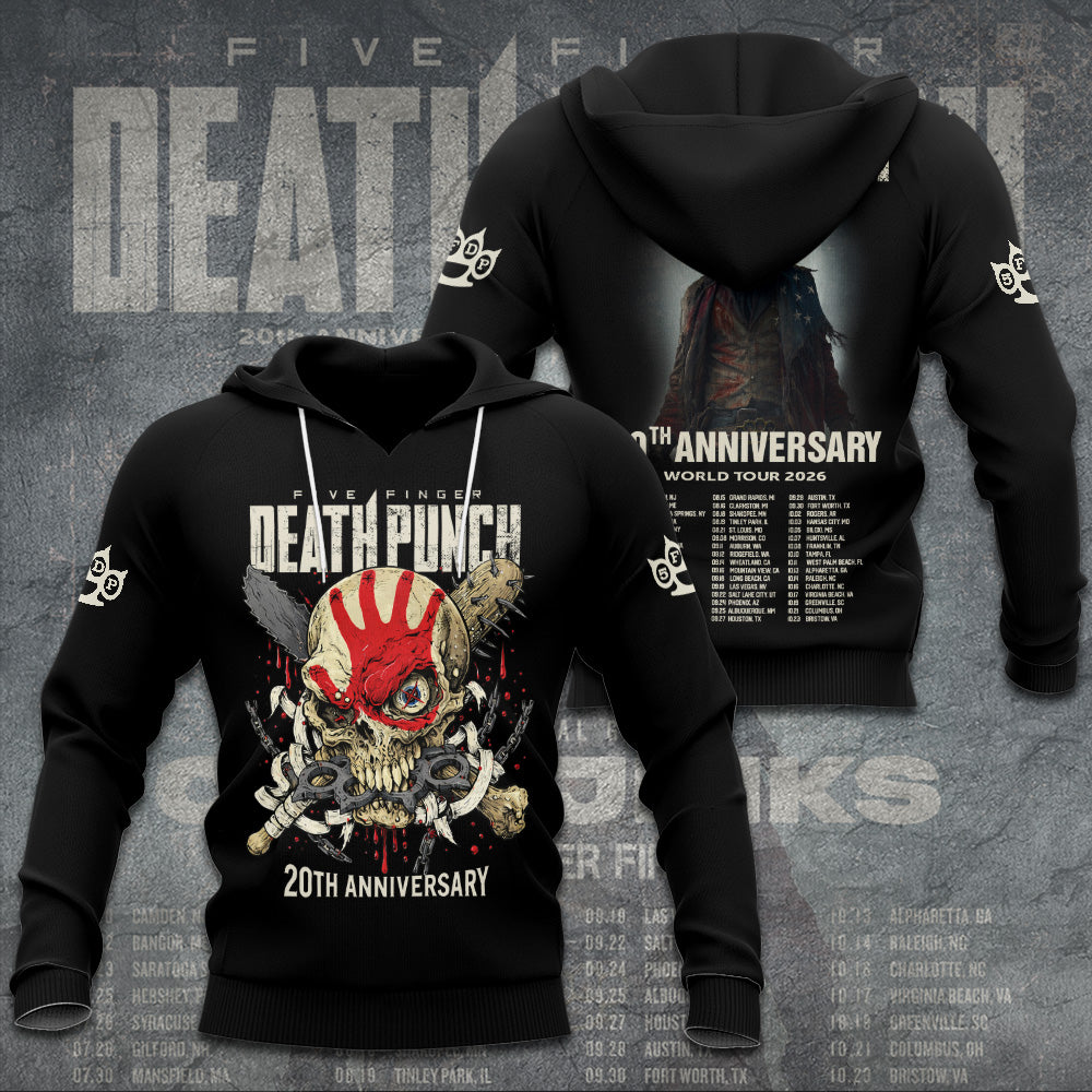 Five Finger Death Punch Tour 2026 3D Apparel – GNE4861