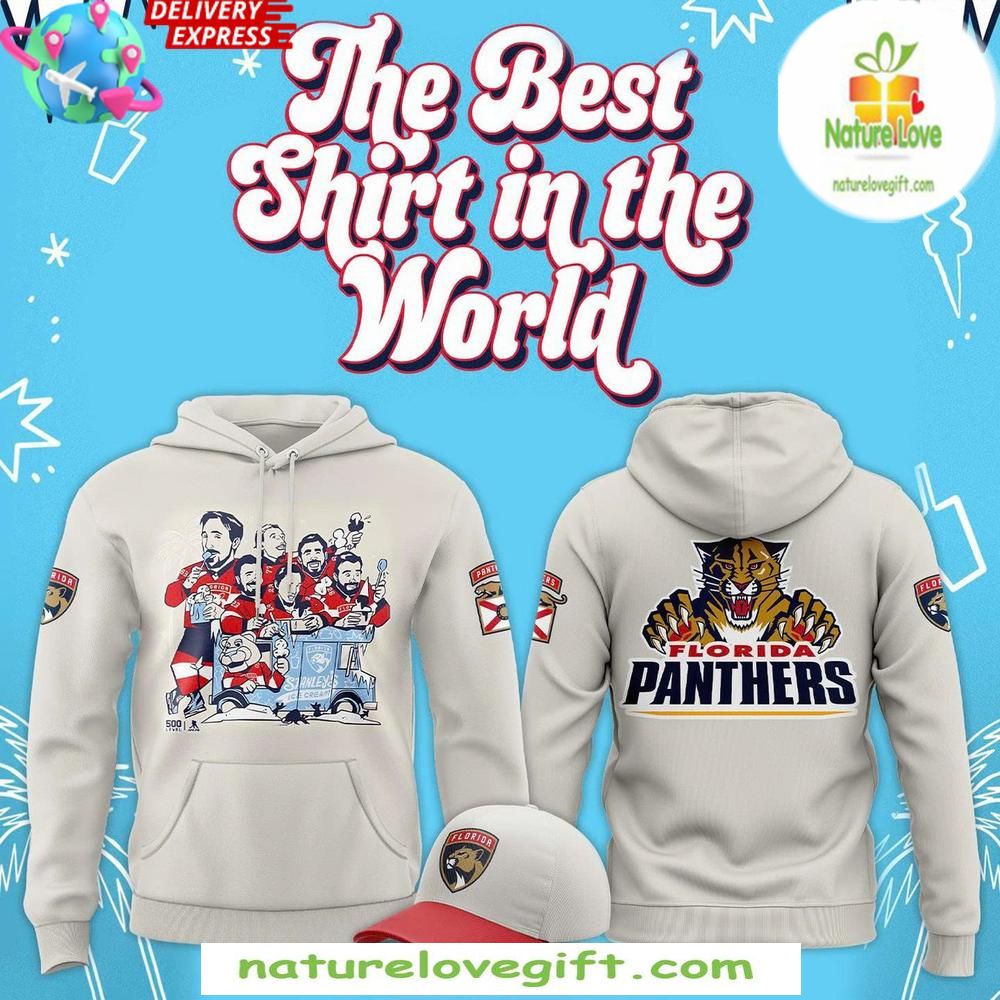 Florida Panthers Stanley Cup Hoodie Ice Cream Celebration