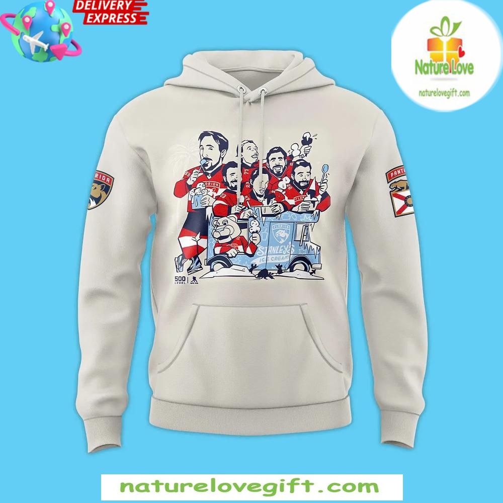 Florida Panthers Stanley Cup Hoodie Ice Cream Celebration