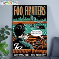 Foo Fighters July 17 2024 Tour Citi Field New York NY US Wall Art Poster Canvas