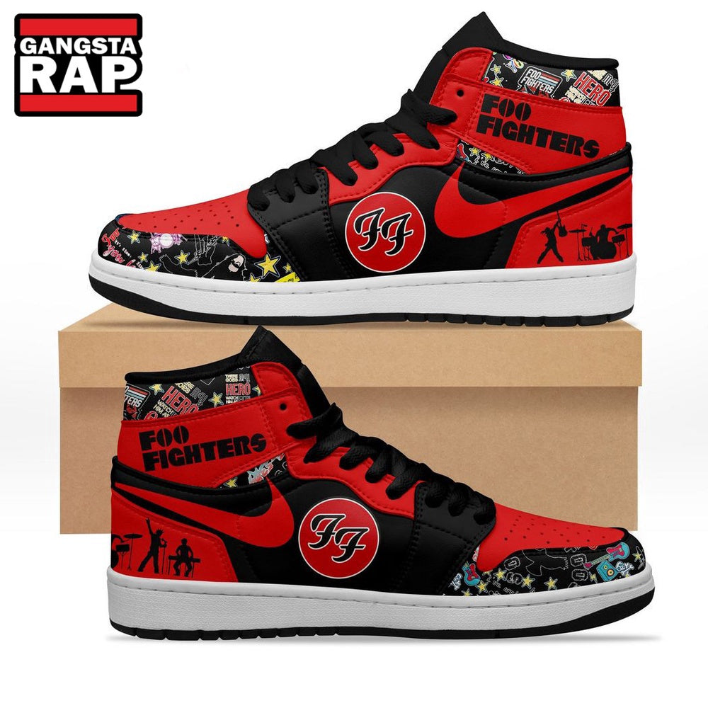 Foo Fighters Music Band There Goes My Hero Watch Him As He Goes Air Jordan 1 Shoes
