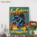 Foo Fighters Tour In London UK On June 22 2024 Wall Art Poster Canvas