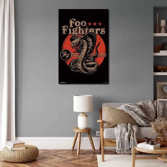 Foo Fighters Poster Decorative Painting Canvas Poster Gift Wall Art Living Room Posters