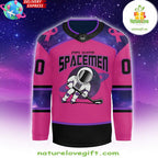 Breast Cancer Hockey Jersey Fort Wayne Spacemen Special Edition