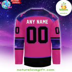 Breast Cancer Hockey Jersey Fort Wayne Spacemen Special Edition