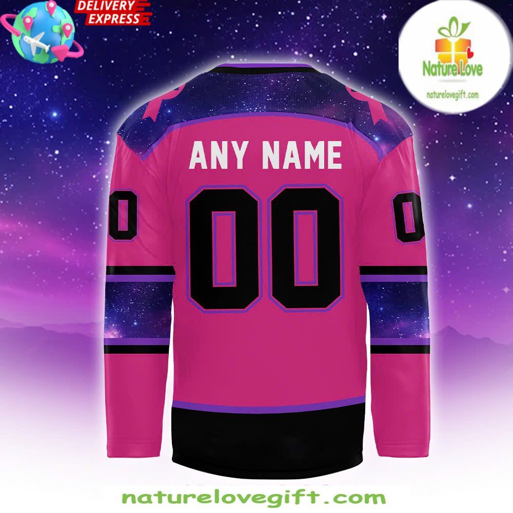 Breast Cancer Hockey Jersey Fort Wayne Spacemen Special Edition