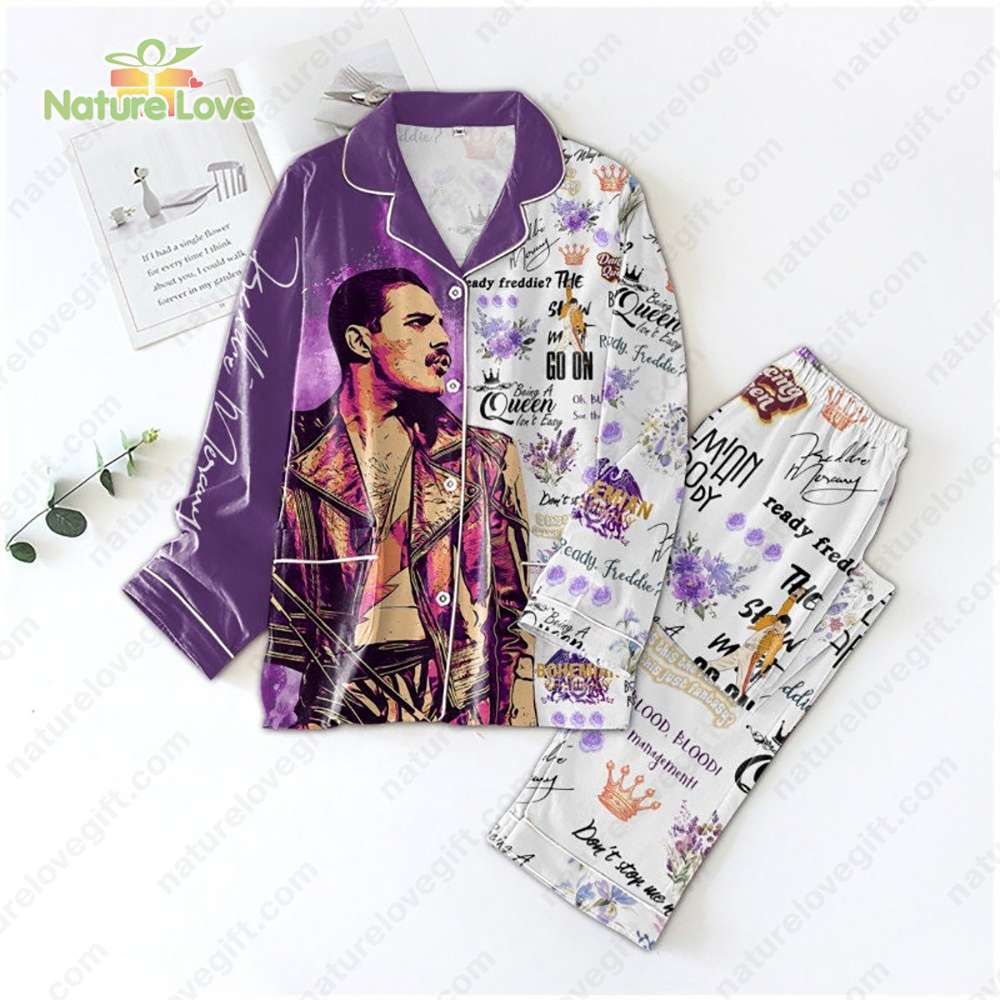 Freddie Mercury Being A Queen Isn’t Easy Pajamas Rock Band Sleepwear