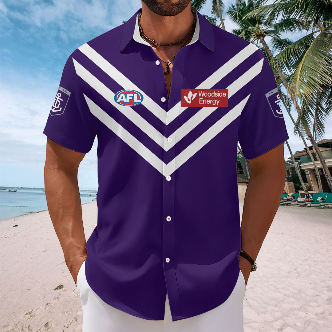 Fremantle Dockers Short Sleeve Button-Down Shirt – TANTN23911