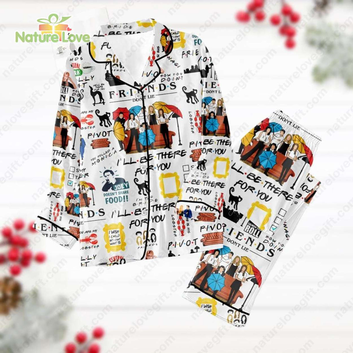 Friends I Will Be There for You TV Sitcom​ Friends Pajamas Set